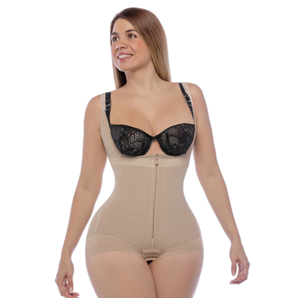 Body cachetero espalda alta con encaje siliconado (Ref: 413)